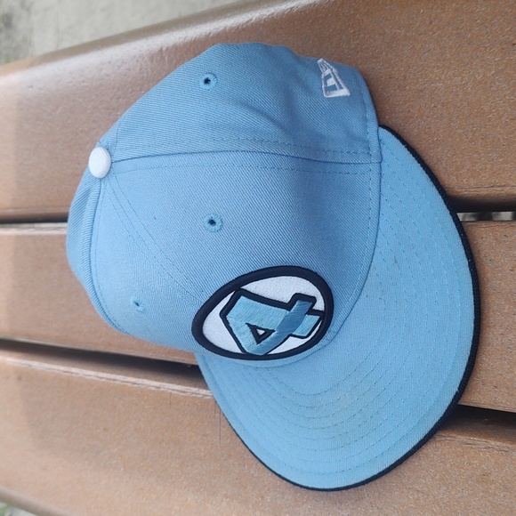 New Era 59fifty Fantastic Four Custom Fitted Hat Size 7 3/8 Blue Marvel Comics - Picture 1 of 13
